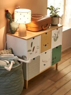 Meuble 6 Bacs Jungle Blanc - Vertbaudet -Enfants Meubles Magasin meuble 6 bacs jungle 3