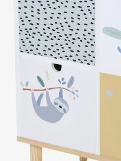 Meuble 6 Bacs Jungle Blanc - Vertbaudet -Enfants Meubles Magasin meuble 6 bacs jungle 4