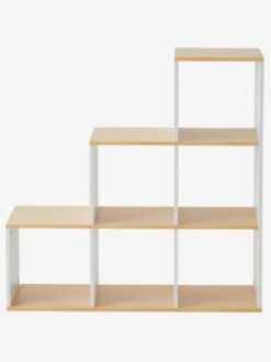 Meuble 6 Cases Blanc / Bois - Vertbaudet -Enfants Meubles Magasin meuble 6 cases 2