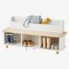 Meuble à Chaussures LIGNE PTILOU Blanc/bois - Vertbaudet -Enfants Meubles Magasin meuble a chaussures ligne ptilou
