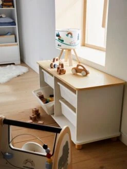 Meuble De Rangement + 4 Bacs LIGNE PTILOU Blanc/bois - Vertbaudet 12 Meuble De Rangement + 4 Bacs LIGNE PTILOU Blanc/bois - Vertbaudet -Enfants Meubles Magasin meuble de rangement 4 bacs ligne ptilou 4