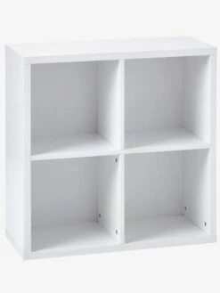Meuble De Rangement 4 Cases Blanc - Vertbaudet -Enfants Meubles Magasin meuble de rangement 4 cases 2
