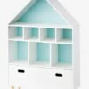 Meuble De Rangement 9 Cases Maison Blanc/bleu - Vertbaudet -Enfants Meubles Magasin meuble de rangement 9 cases maison