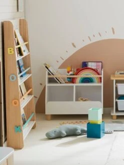 Meuble De Rangement Mixte étagère + Bacs LIGNE PTILOU Blanc/bois - Vertbaudet -Enfants Meubles Magasin meuble de rangement mixte etagere bacs ligne ptilou 4