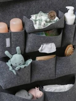 Organisateur à Suspendre Vertbaudet Pour Lit De Bébé Gris Chiné - Vertbaudet -Enfants Meubles Magasin organisateur a suspendre vertbaudet pour lit de bebe 3