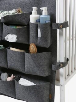 Organisateur à Suspendre Vertbaudet Pour Lit De Bébé Gris Chiné - Vertbaudet -Enfants Meubles Magasin organisateur a suspendre vertbaudet pour lit de bebe 5