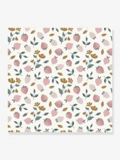 Papier Peint Fraises Louise LILIPINSO Rose Pâle - Lilipinso