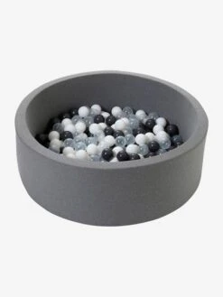 Parc à Balles En Mousse + 200 Balles Gris - Vertbaudet -Enfants Meubles Magasin parc a balles en mousse 200 balles 4