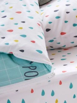 Parure Caradou "facile à Border" Avec Couette PIN PON PIN Bleu - Vertbaudet -Enfants Meubles Magasin parure caradou facile a border avec couette pin pon pin 3