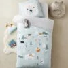 Parure Enfant Housse De Couette + Taie D'oreiller ALPIN Bleu - Vertbaudet -Enfants Meubles Magasin parure enfant housse de couette taie doreiller alpin