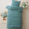 Parure Housse De Couette + Taie D'oreiller BIO* DRAGON Vert / écru - Vertbaudet -Enfants Meubles Magasin parure housse de couette taie doreiller bio dragon