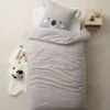 Parure Housse De Couette + Taie D'oreiller BIO* KOALA Gris / écru - Vertbaudet 2 Parure Housse De Couette + Taie D'oreiller BIO* KOALA Gris / écru - Vertbaudet -Enfants Meubles Magasin parure housse de couette taie doreiller bio koala