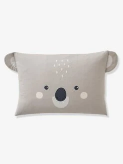 Parure Housse De Couette + Taie D'oreiller BIO* KOALA Gris / écru - Vertbaudet -Enfants Meubles Magasin parure housse de couette taie doreiller bio koala 3