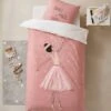 Parure Housse De Couette + Taie D'oreiller Enfant ENTRECHAT Rose - Vertbaudet -Enfants Meubles Magasin parure housse de couette taie doreiller enfant entrechat