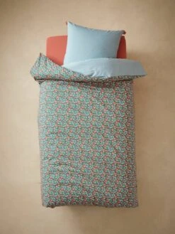 Parure Housse De Couette + Taie D'oreiller Enfant GIPSY ROULOTTE Bleu - Vertbaudet -Enfants Meubles Magasin parure housse de couette taie doreiller enfant gipsy roulotte 4