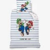 Parure Housse De Couette + Taie D'oreiller Enfant Mario® Blanc Animé - Super Mario -Enfants Meubles Magasin parure housse de couette taie doreiller enfant mario