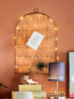 Pêle-mêle Lumineux Cage à Oiseaux Doré - Vertbaudet -Enfants Meubles Magasin pele mele lumineux cage a oiseaux 2