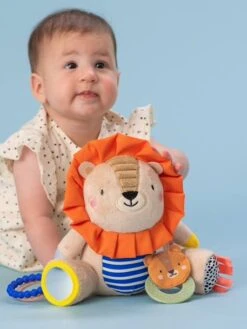 Peluche D'activités Lion - TAF TOYS Orange - Taf Toys -Enfants Meubles Magasin peluche dactivites lion taf toys 2