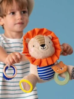 Peluche D'activités Lion - TAF TOYS Orange - Taf Toys -Enfants Meubles Magasin peluche dactivites lion taf toys 3