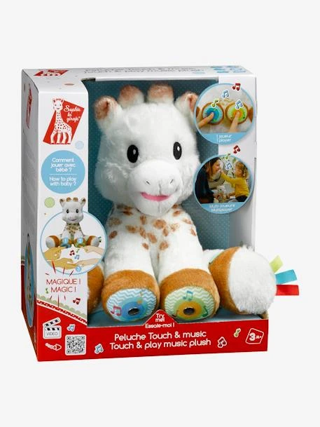 Peluche Sophie La Girafe Touch And Music VULLI Blanc - Sophie La Girafe 4 Peluche Sophie La Girafe Touch And Music VULLI Blanc - Sophie La Girafe – Image 2
