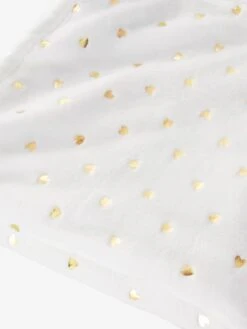 Plaid Enfant Motifs Dorés écru / Coeurs Dorés - Vertbaudet -Enfants Meubles Magasin plaid enfant motifs dores 2