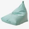 Pouf Poire Palmettes Vert - Vertbaudet -Enfants Meubles Magasin pouf poire palmettes