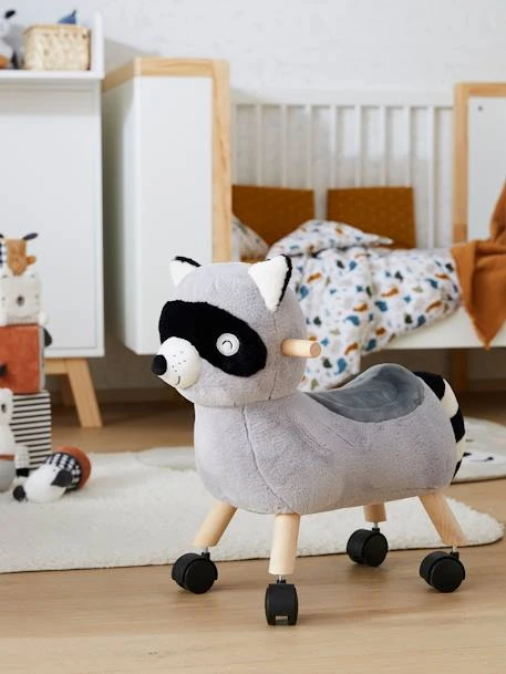 Raton Laveur Masqué à Roulettes En Peluche Et Bois FSC® Multicolore - Vertbaudet 5 Raton Laveur Masqué à Roulettes En Peluche Et Bois FSC® Multicolore - Vertbaudet – Image 3