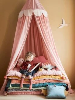 Rideau Ciel De Lit PRINCESSE NATURE Rose - Vertbaudet 13 Rideau Ciel De Lit PRINCESSE NATURE Rose - Vertbaudet -Enfants Meubles Magasin rideau ciel de lit princesse nature 5