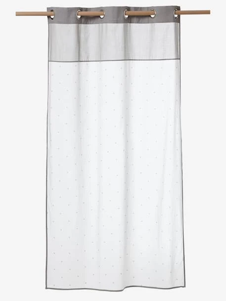 Rideau Voilage étoiles Blanc / Grege - Vertbaudet 4 Rideau Voilage étoiles Blanc / Grege - Vertbaudet – Image 2