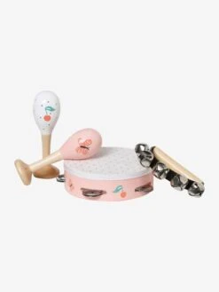 Set 3 Instruments : Maracas, Tambourin, Grelots En Bois FSC® Multicolore - Vertbaudet -Enfants Meubles Magasin set 3 instruments maracas tambourin grelots en bois fsc 4
