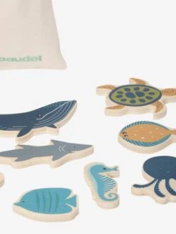 Set D'animaux Marins En Bois FSC® Bleu - Vertbaudet -Enfants Meubles Magasin set danimaux marins en bois fsc 2