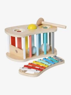 Tap Tap Xylophone 2 En 1 En Bois FSC® Multicolore - Vertbaudet -Enfants Meubles Magasin tap tap xylophone 2 en 1 en bois fsc 1