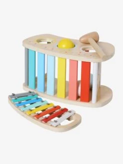 Tap Tap Xylophone 2 En 1 En Bois FSC® Multicolore - Vertbaudet -Enfants Meubles Magasin tap tap xylophone 2 en 1 en bois fsc 2