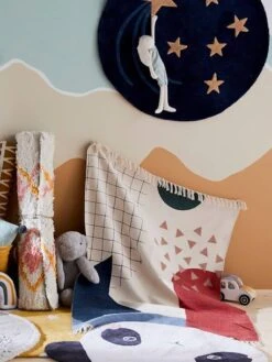 Tapis Arty Bleu / Multicolore - Vertbaudet -Enfants Meubles Magasin tapis arty 3