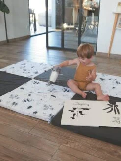 Tapis De Motricité XL Black And White Experience - CANDIDE Blanc - Candide -Enfants Meubles Magasin tapis de motricite xl black and white experience candide 3