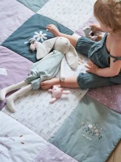 Tapis De Sol Patchwork DOUCE PROVENCE Parme / Multicolore - Vertbaudet -Enfants Meubles Magasin tapis de sol patchwork douce provence 2