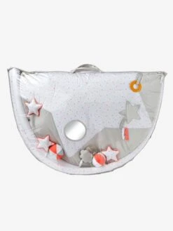 Tapis D'éveil Pluie D'étoiles Blanc Imprimé - Vertbaudet -Enfants Meubles Magasin tapis deveil pluie detoiles 4