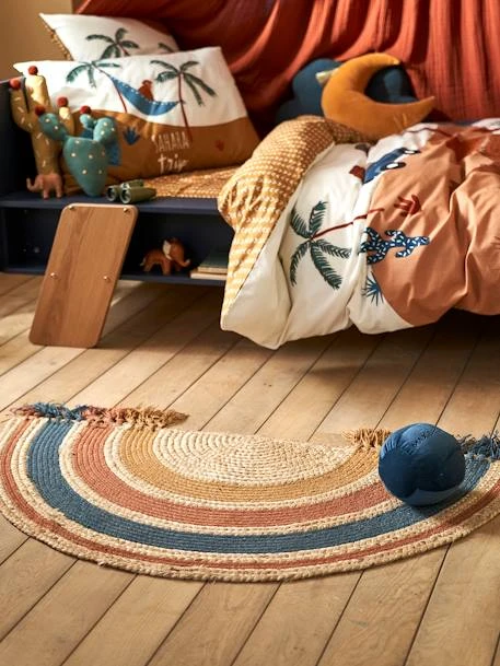 Tapis En Jute Arc-en-ciel WILD SAHARA Bleu / Multicolore - Vertbaudet 4 Tapis En Jute Arc-en-ciel WILD SAHARA Bleu / Multicolore - Vertbaudet – Image 2