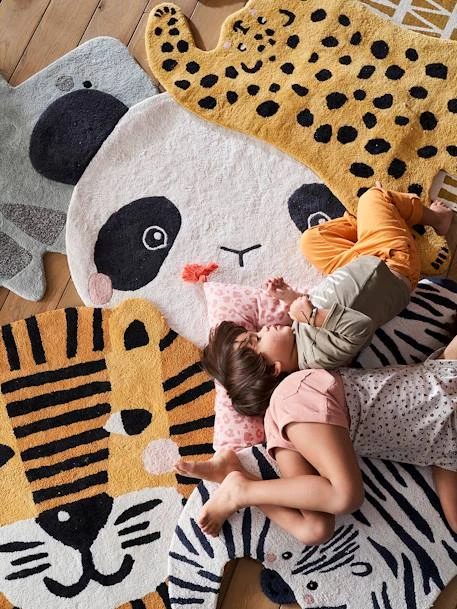 Tapis Zèbre Blanc / Noir - Vertbaudet 4 Tapis Zèbre Blanc / Noir - Vertbaudet – Image 2