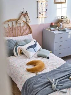 Tête De Lit Rotin Enfant Fleur Naturel - Vertbaudet -Enfants Meubles Magasin tete de lit rotin enfant fleur 3