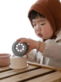 Tour à Empiler - MUSHIE Rose - Mushie -Enfants Meubles Magasin tour a empiler mushie 4