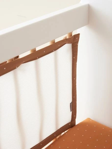 Tour De Lit Respirant Petit Nomade écru / Camel - Vertbaudet 6 Tour De Lit Respirant Petit Nomade écru / Camel - Vertbaudet – Image 4