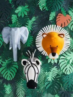 Trophée Zèbre Blanc/noir - Vertbaudet -Enfants Meubles Magasin trophee zebre 2